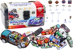 Set di automobiline con segnali stradali 25 pz