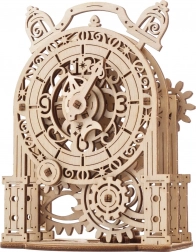Ugears puzzle meccanico 3D in legno – sveglia decorativa