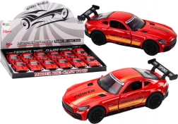 Auto sportivo 1:32 personaggio spoiler rosso in metallo