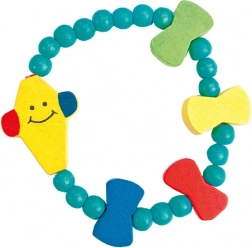 bracciale in legno con drago