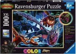 puzzle luminoso Come addestrare il drago 3 XXL 100 pezzi – Ravensburger