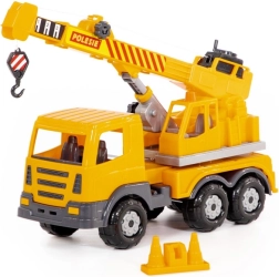 Polesie Auto Prestige gru 43 cm – gru in plastica con verricello