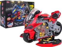 Meccanico per bambini – motocicletta interattiva 2in1 con luci, suoni e fumo
