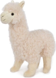 Alpaca di peluche 30 cm bianca
