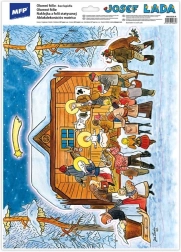 Pellicole per finestre di Natale Josef Lada VA019