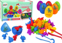 Figurine di dinosauri con ventose