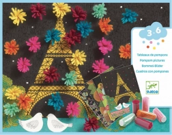 collage con frange colorate Djeco