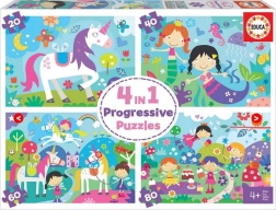 Puzzle amici magici 4 in 1