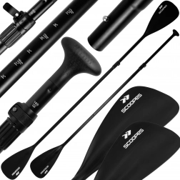 Pagaia pieghevole e regolabile 2 in 1 Blade nera