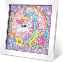 Set creativo quadro con pietrine unicorno