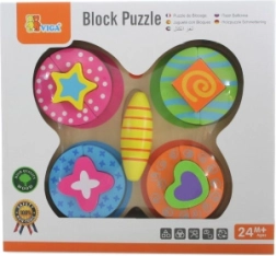 VIGA puzzle in legno a forma di farfalla per bambini (13 pezzi)