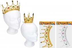 Corona da carnevale in colore oro/argento