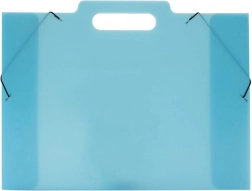 Cartella a tre lembi per disegni A3 blu Opaline Frosty