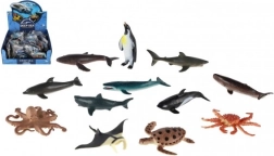 Creature marine in plastica 8-10 cm mix di specie in scatola