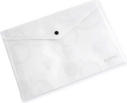 Cartellina con bottone A4 bianco e nero