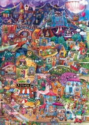 Puzzle HEYE Happy Town: Buonasera! 1000 pezzi