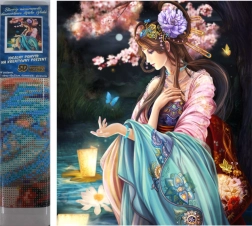 Pittura a diamante Regina delle farfalle 30x40cm