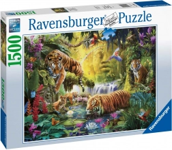 Puzzle 1500 pezzi Tigri tranquille RAVENSBURGER