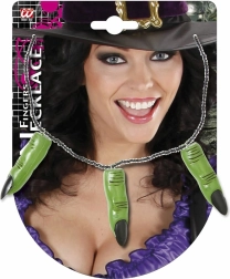 Collana horror spaventosa con dita