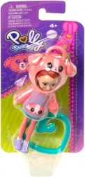 figurina polly pocket portachiavi maialino