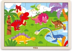 Puzzle in legno dinosauri 24 pezzi
