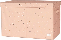 Baule per giocattoli 3 Sprouts recycled terrazzo clay
