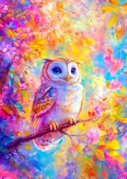 Puzzle Enjoy Gufo pastello 1000 pezzi