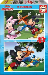 Puzzle Mickey e amici 2x48 pezzi