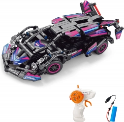 Kit per auto RC rosa telecomandata 19 cm – 323 pezzi