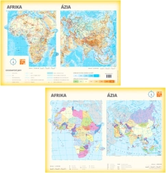 Mappa Africa e Asia bifacciale A3