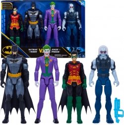 Batman DC set di 4 action figure: Batman, Robin, Joker e Mr. Freeze 30 cm