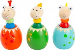 Uovo di dinosauro con suono Small Foot – giocattolo in legno per i più piccoli