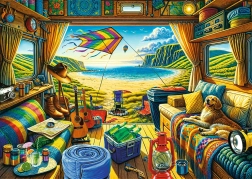 Puzzle TREFL Premium Plus – Viaggiare in camper 1000 pezzi