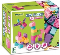 Costruzioni per bambini 50 pezzi rosa