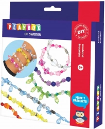 set creativo braccialetti con perline in scatola