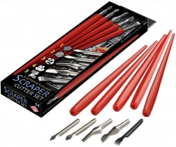 Set di penne per graffiare 5 pz