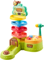 Pista Interattiva a Biglie Pista da Sci Catapulta Sensorica con Martello