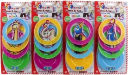 Anelli da lancio con animaletti – gioco in plastica per bambini 3+