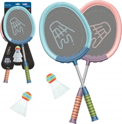 Set di racchette e volani Woopie per badminton