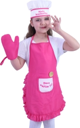 Costume da cuochina per bambini con stampa ceca