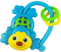 Sonaglio per bambini con suoni Baby Mix scimmietta blu