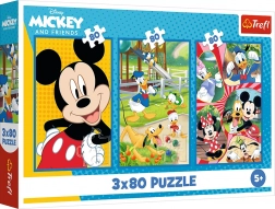 Puzzle 3x80 – squadra di MICKEY MOUSE di Trefl