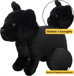 cane di peluche nero 19 cm