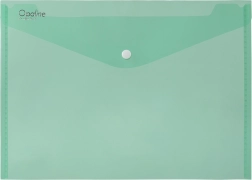 Bustina con bottone A5 Opaline verde
