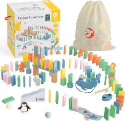 Domino in legno Ocean di Classic World - 100 pezzi