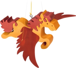 Fauna cavallo volante in legno da appendere