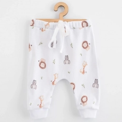 Pantaloni jogger in cotone per bambini NEW BABY For Babies safari, taglia 86