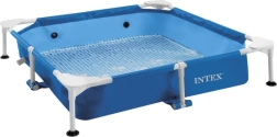 Piscina con telaio per cani 152 × 152 × 31 cm con valvola di scarico