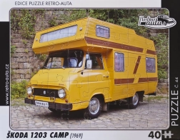 Puzzle Auto Retrò Škoda 1203 Camp 40 pezzi