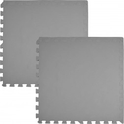 Tappetino in schiuma HUMBI 120 × 60 cm – grandi puzzle in schiuma impermeabili, grigio scuro, 2 pz